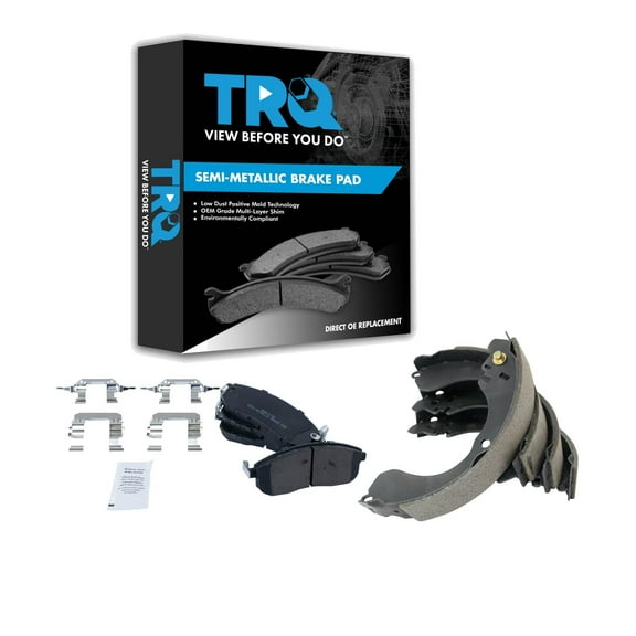 TRQ Direct Fit Brake Pads BFA20440 Fits Select 2009-2014 Nissan Cube , 2007-2012 Nissan Sentra , 2007-2012 Nissan Versa