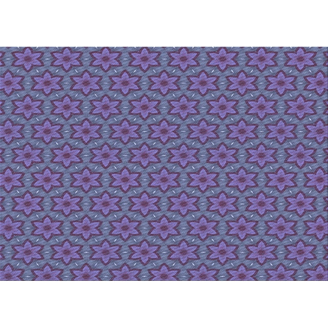 Ahgly Company Machine Washable Indoor Rectangle Transitional Medium Slate Blue Area Rugs, 6' x 9'
