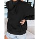 thumbnail image 4 of Sudaderas informales de manga larga para mujer,Chaqueta con capucha informal de manga larga para mujer con bolsillos con cremallera Sudadera con capucha informal con cremallera completa para mujer Multifuncional, 4 of 6