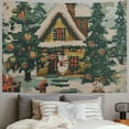thumbnail image 2 of Orinice Snowman Tapestry Wall Hanging Unique Style Graphic Tapestries Home Wall Decor for Living Room Bedroom Apartment Farmhouse Dorm Christmas Art 60x50inch, 2 of 6