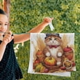 thumbnail image 5 of Dreamtimes Cute Autumn Cat Hand Towels 2 PCS, Ultra Soft and Highly Absorbent, Thanksgiving Pumpkin Decorative Fingertip Towel for Home, Bathroom, Kitchen, 28.3"x14.4", 5 of 5