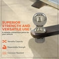 thumbnail image 6 of Goreks Trailer Hitch Ball Durable Stainless-Steel Construction 2-5/16 Inch Diameter, 1 Inch Shank, 7,000-Pound Load Rating, Includes Hex Nut and Lock Washer, 6 of 7