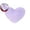 Purple, variant on Faux Rabbit Fur Heart-Shaped Throw Pillow – 13x9.8in Ultra-Soft Decorative Cushion for Sofa, Bed & Bedroom – Plush Romantic Home Decor