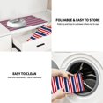 thumbnail image 7 of Fuzoiu USA Colors Stripes Print Absorbent, Reversible Microfiber Dish Drying Mat for Kitchen, Dish Drying Pad for Dishes, Utensils, Pots and Pans, Extra Large 18 Inch x 24 Inch, 7 of 7