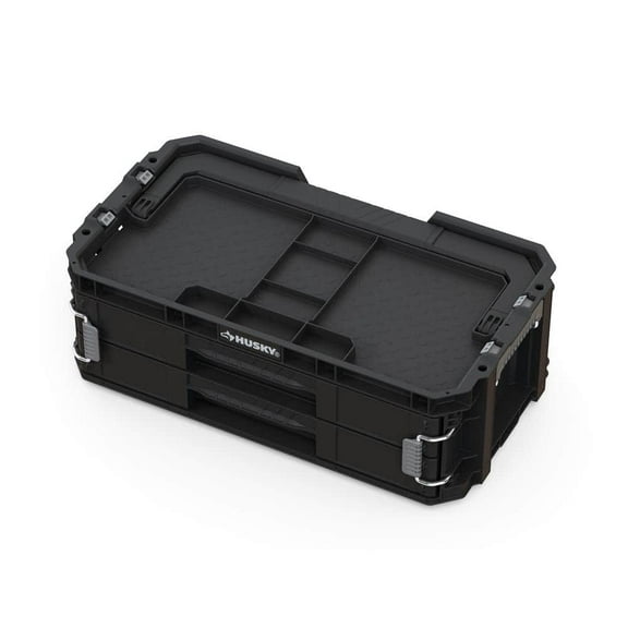 Connect Stackable Portable 2 Drawer 13 Compartment Small Tools and Parts Organizer With Removable Dividers