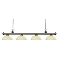 thumbnail image 2 of Z-Lite Riviera 4 Light Billiard Light in Brushed Nickel, 2 of 2