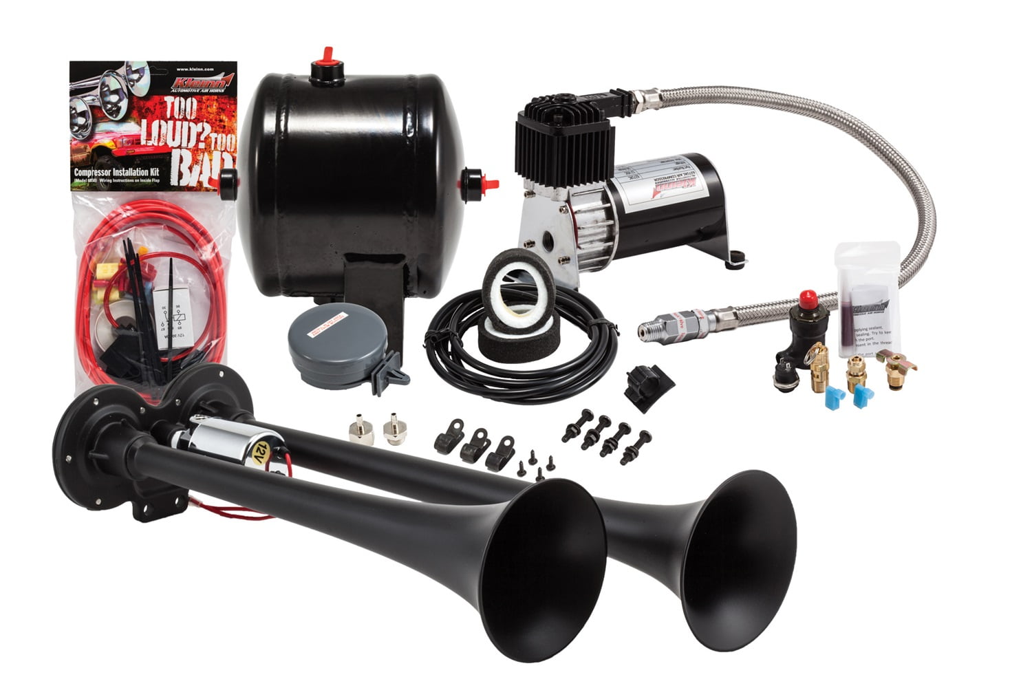 Kleinn Air Horns HK21 Pro Blaster Dual Air Horn Kit