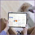 thumbnail image 3 of Fintie Hybrid Slim Case for iPad Air 13-inch M4/M3/M2 (2026/2025/2024) - Shockproof Cover with Clear Back Shell & Pencil Holder, Lilac Marble, 3 of 10
