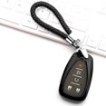 thumbnail image 5 of Metallic Black Hard Plastic Shell Smart Key Fob Cover For 2016-up Camaro Cruze Spark Volt, 2017-up Malibu Bolt Sonic Trax, etc, 5 of 9