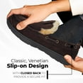 thumbnail image 5 of Clarks Grey Suede Venetian Moccasin Faux Fur Lining Indoor Outdoor Slippers (Grey, 14), 5 of 8