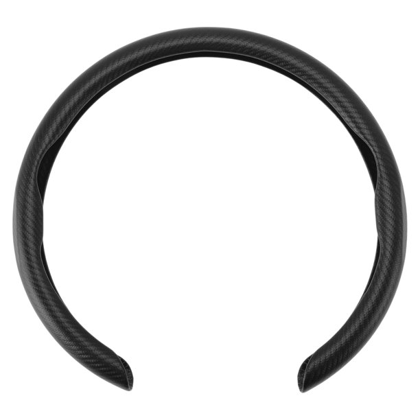 Funda para Volante de PU Unique Bargains Protector de Volante de Goma 14.96" Negro 1 Pcs