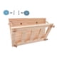 thumbnail image 1 of Grass Stand Feeding Hay Feeder Wood Bunny Small Pet Cage, 1 of 5