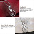 thumbnail image 4 of Collar de estrella de mar con cadena de cinco serpientes en plata de ley 925 para mujer, joyería de moda para compromiso y boda, 4 of 4