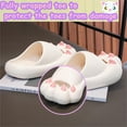 thumbnail image 6 of Children’s Cartoon Cat Paw Slippers Cloud Sandals , Unisex Toddler Sandals, Adult Non-Slip Outdoor Indoor Summer Slippers Water Shoes, 6 of 7