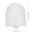 thumbnail image 2 of FONDOTIN Toilet Brush Heads Replacement 5Pcs 3.9In White Plastic Ball, 2 of 6