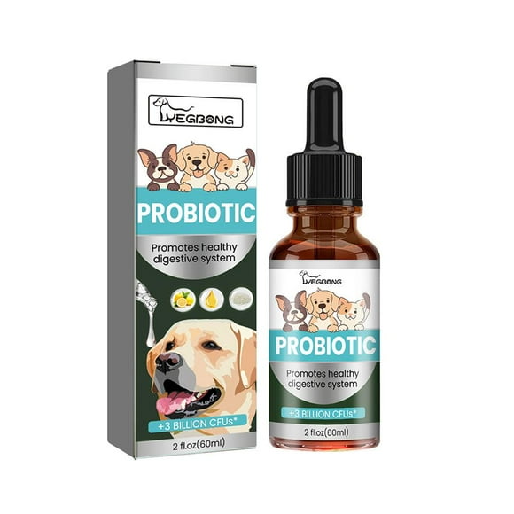 AYFFDIYI Pet Probiotic Drops 60Ml Pet Care Solution Dog Probiotic Drops