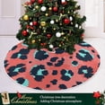 thumbnail image 6 of FMSHPON Beautiful Leopard Print Xmas Christmas Tree Skirt Stand Mat for Holiday Party Decoration Indoor Outdoor 36 inches, 6 of 6