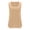 Khaki, variant on LLYWEY Women's Linen Scoop Neck Tank Top - Layered Solid Color Flowy Casual Loose Sleeveless Summer Tanks