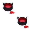 thumbnail image 3 of Naiovety Cubo de agua al aire libre 8.5L Senderismo Bolsa de lavabo plegable portátil Pesca Contenedor de reutilizable con asa Rojo 2piezas Naiovety CBP161831, 3 of 6