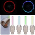 thumbnail image 2 of Bicycle Bike LED Lights Tire Valve Cap Flashlight Auto Tire Motorcycle, 2 of 8