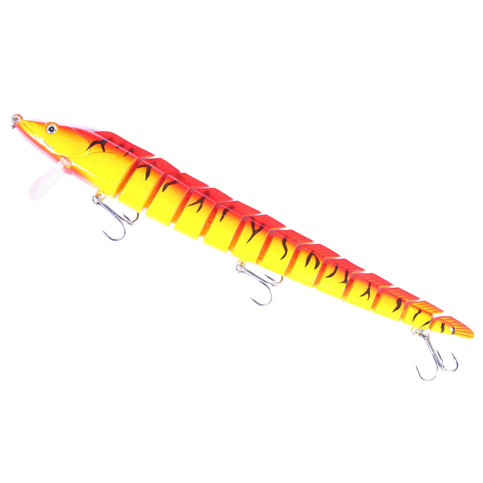 HENGJIA Fishing Lures 5pcs Large Multi Jointed Fish Fishing Kits Slow Sinking Lifelike Swimbait Freshwater and Saltwater for Trout Bass Lures, 9.05"/1.62oz