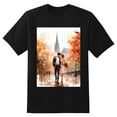 thumbnail image 2 of Plus Size Shirt for Women Black Tops for Women Short Sleeves Shirt for Women Colorful Wedding3 T Shirt Crewneck Shirt for Women 4XL, 2 of 5