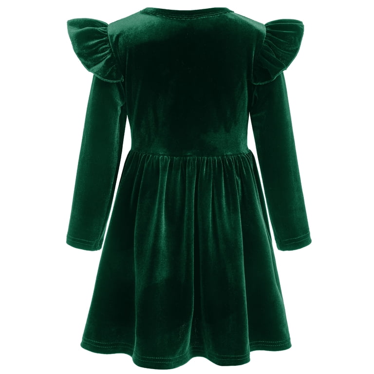 green emerald velvet dress Amazon.com: Baby Girls Velvet Dress: Ruffle Long Sleeve Square Neck Smocked  Tulle Dress for Kids Fall Winter Wedding Christmas Birthday Party Formal  Vintage Swing Dress Green 12-18 Months: Clothing, Shoes & Jewelry main image 1