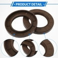 thumbnail image 5 of Unique Bargains Universal Oil Seal TC Double Lip W Steel Spring Seal Ring Rotary Shaft Seal High Pressure FKM Rubber Brown 2 Pcs 50x80x10mm, 5 of 7