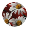 thumbnail image 4 of Orinice Daisies Round Table Cover Stain Resistant Washable Indoor Outdoor Tablecloth Kitchen Dining Wedding Parties 100% Polyester Fiber 38-42, 4 of 8