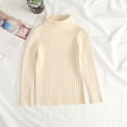 thumbnail image 3 of GYRATEDREAM Kids Boys Girls Cable Knit Slim Fit Sweaters Long Sleeve Crewneck Chunky Pullover Cute Knitwear Fall Jumper Tops for 8-9Y White, 3 of 9