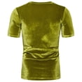 thumbnail image 4 of Mens T-Shirts Short Sleeve Pack Crewneck Athletic Running Gym Workout Tee Shirt Vintage Undershirt Tee Tops Bulk Summer Soft Plain Short Sleeve (Green,XXL), 4 of 4