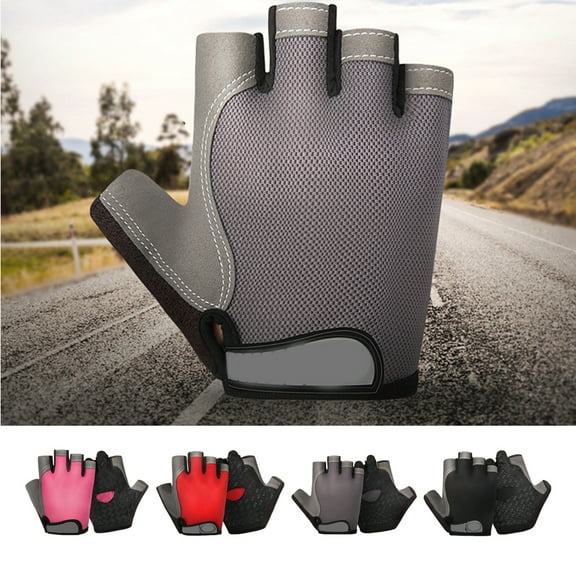 Visland Unisex Half Finger Gloves, Breathable Anti Slip Rock Climbing Pulley Cycling Gloves, Sports & Outdoor Fitness Gloves