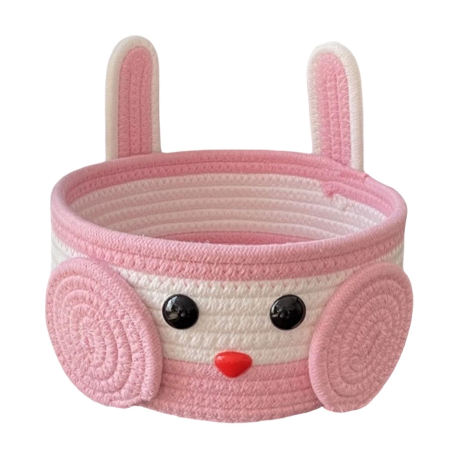 Lunxisen 4 Pcs Easter Storage Basket Handwoven Rabbit Design Holiday Decorative Home Organization Baskets