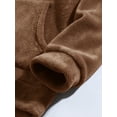 thumbnail image 4 of Tuosodrolic Hoodies for Men Cute Bear Ears Plush Sweatshirts Cozy Lounge Pullover Soft Oversized Hoodie Fashion Casual Homewear with Kanga Pockets, 4 of 9