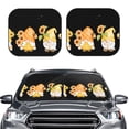 thumbnail image 2 of Balery Hello Spring Sunflower Gnomes Parasol para parabrisas de coche de 2 piezas | Parasol plegable para parabrisas delantero de coche para la mayoría de sedanes-Medium, 2 of 6