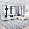 thumbnail image 2 of Modular Deep Tufted Sectional Sofa Set, White, Fabric, Modern Contemporary French Country, Living Lounge Cafe Room Hotel Lobby Hospitality, 2 of 10