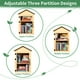 thumbnail image 2 of Little Library Box para exteriores de madera maciza impermeable de 2 niveles, 2 of 7