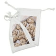 thumbnail image 2 of Cookie Fabric Pouch Set of 2, Chocolate Chip Snacks on a Tray Baking Themed Food Photography Dessert Time Concept, Drawstring Bag for Toiletries Masks and Favors, 9" x 6", Multicolor, by Ambesonne, 2 of 2
