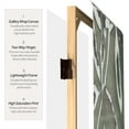 thumbnail image 4 of Oriental Furniture 6 ft. Tall Green Oliva Canvas Room Divider - 3 Panel, 4 of 5