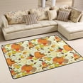 thumbnail image 2 of Dreamtimes Pumpkin Fruits Vegetables Area Rug 72x48in Autumn Harvest Non-Slip Floor Carpet Comfort Floor Mats Decor for Indoor Living Dining Room and Bedroom Area, 2 of 5