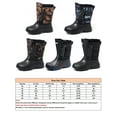thumbnail image 2 of Woobling Men's Mid Calf Boot Plush Lining Winter Round Toe Snow Boots Non-slip Cold Weather Green Without Steel Spikes 7.5, 2 of 2