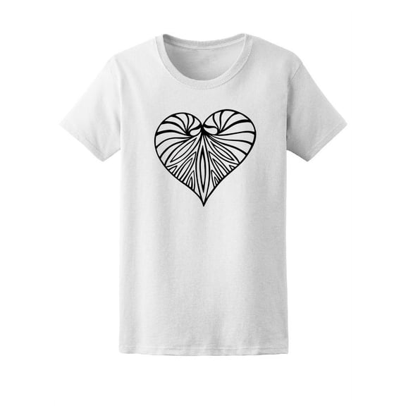 Beautiful Floral Vintage Heart Tee Women's -Image by Shutterstock
