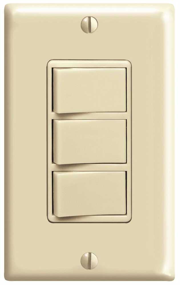 Leviton Almond Decora Triple Rocker Wall Light Switch Triplex 15a 1755-a for sale online 