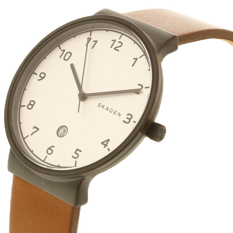 Ancher cognac hotsell leather watch