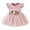 ZG Pink, variant on Dresses For Girls Kids Flowers Floral Tulle Ruched Princess Dresses Clothes Baby Girl Dress Pink 12 Months-18 Months
