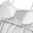 thumbnail image 3 of BUIGTTKLOP Camisole Tops for Women with Built-In Bra Adjustable Straps Cami Scoop Neck Side Ruched Layering Tanks, 3 of 7