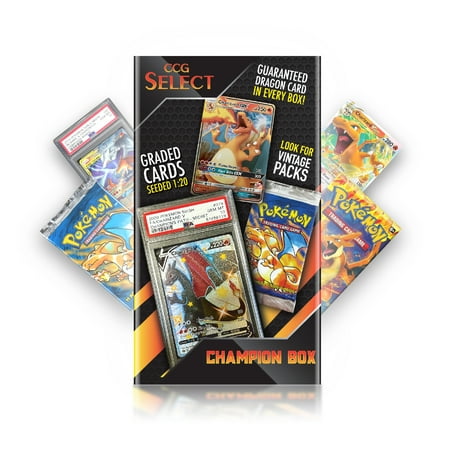 CCG Select Charizard Champion Box | TCG Trading Card Game Mystery Box | Compatible with Pokemon Cards