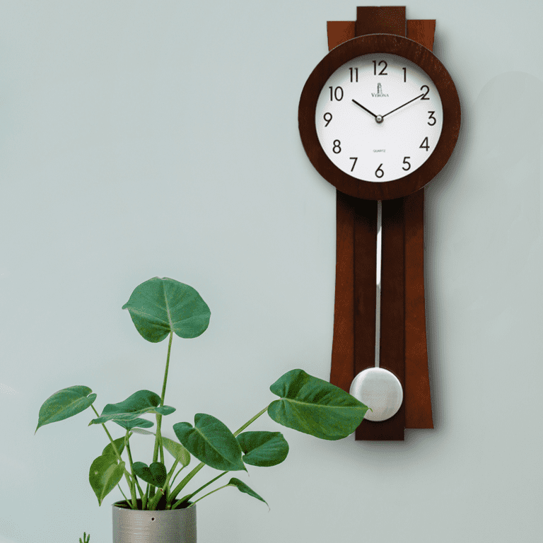 Battery operated pendulum clock hotsell