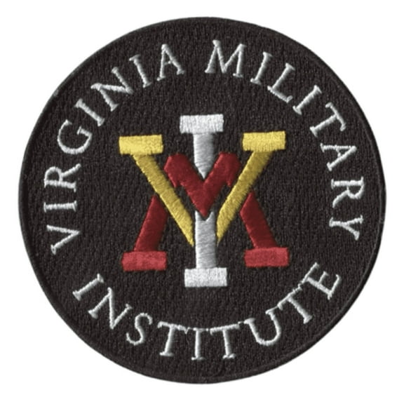 Official Licensed Virginia Military Institute Primary 3.125" Round Hook Velcro Patch (Not an Iron-on Patch)