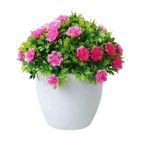 FeiFu Decorative Faux Flower Bonsai Arrangement Artificial Floral Centerpiece Wedding Home Living Room Enhancement Realistic Simulation Display Tabletop Decor